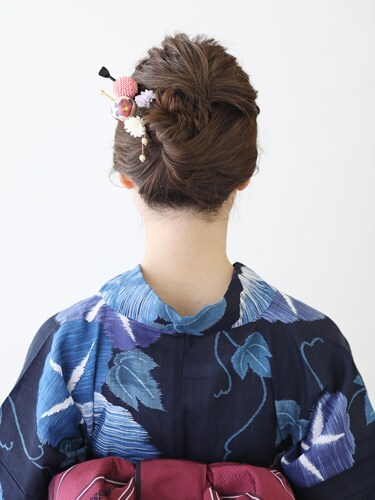 4 9 簡単 浴衣に似合う髪型 ミディアムヘアスタイル ヘア特集 All About